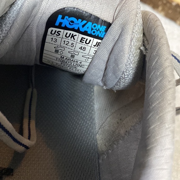 Hoka One One Mens Arahi 4 Gray Running Shoes
Lace Up Size 13 - Picture 14 of 14